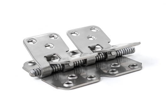 We now also produce Hinged Fasteners in stainless steel 316 but only with rivets.